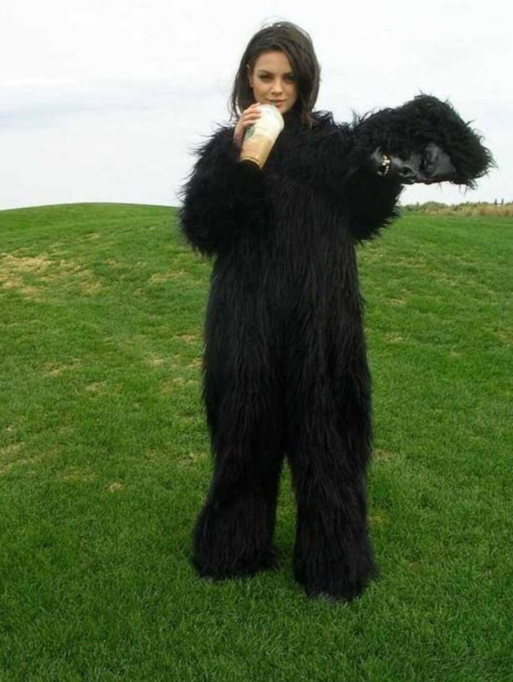 Rubie's Shaggy Faux-Fur Gorilla Jumpsuit Costume with Mask, Adult(Unisex)Tall🦍